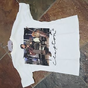 Rare Eric Clapton UK Tour 1992 double sided graphic tshirt